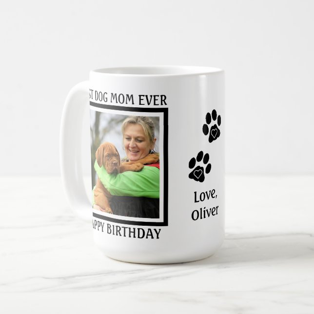 Mug Meilleur Chien Maman Jamais - Joyeux Anniversaire  (Devant gauche)