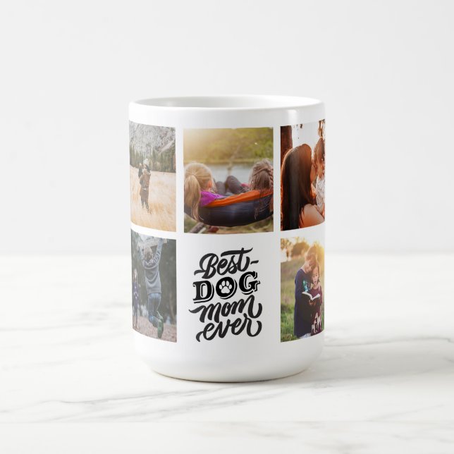 Mug Meilleur Chien Maman Jamais Personnalisé Photo Col (Centre)