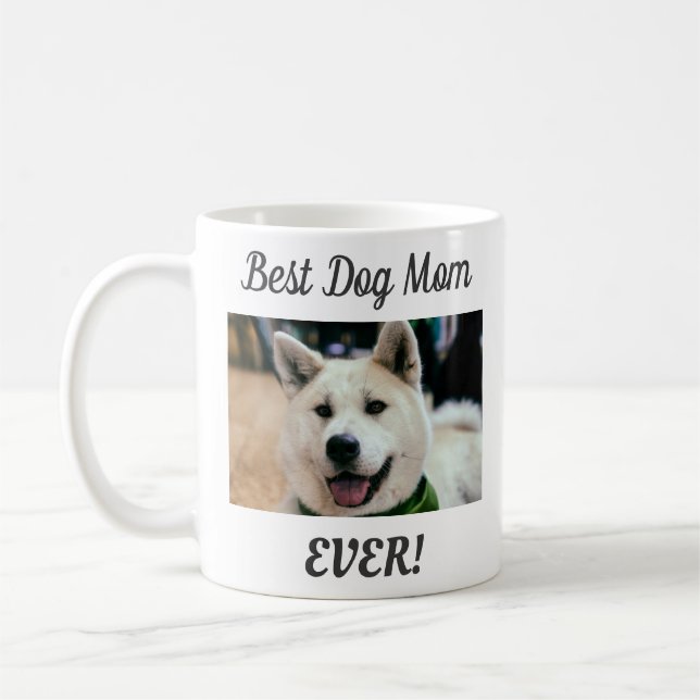Mug Meilleur Chien Maman Jamais Photo (Gauche)