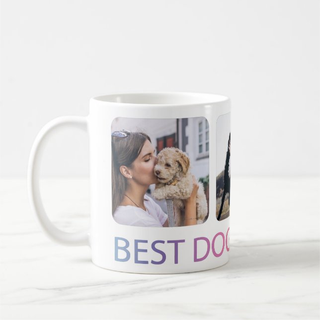 Mug Meilleur Chien Maman Jamais Photo Collage Animal (Gauche)