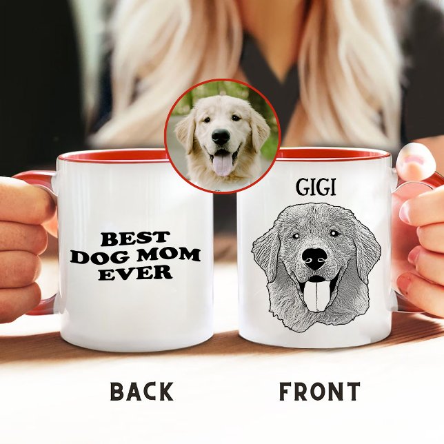 Mug Meilleur Chien Maman Jour Animal de Compagnie Dess (Créateur téléchargé)