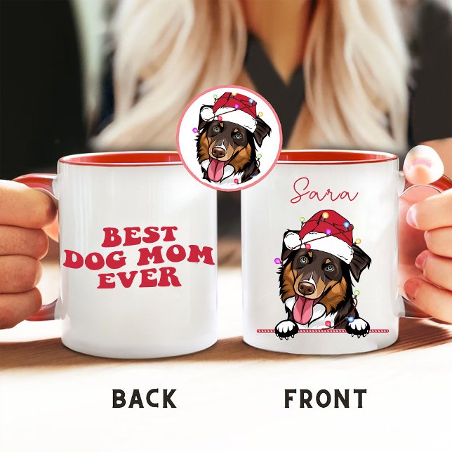 Mug Meilleur Chien Maman Jour Chien Dessin Personnalis (Créateur téléchargé)