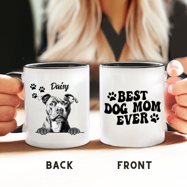 Mug Meilleur Chien Maman Toujours Tibétain Chien Staff (Créateur téléchargé)