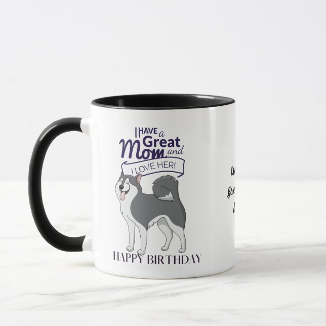 Mug MEILLEUR CHIEN MOM CHIEN CHIEN PERSONNALISÉ du mon (Gauche)