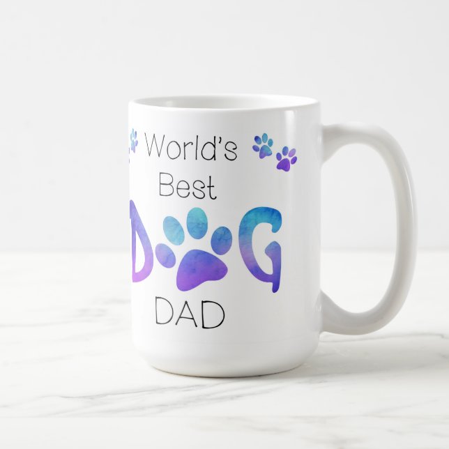 Mug Meilleur Chien Papa - Chien Papa Anniversaire - Pa (Droite)