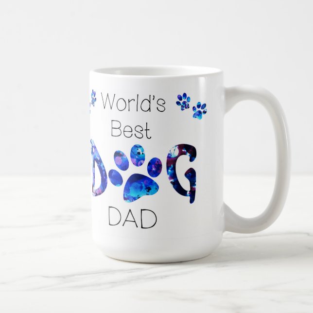 Mug Meilleur chien papa du monde - Fête des pères - Am (Droite)