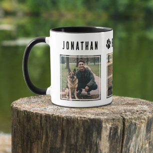 Mug Meilleur Chien Papa Jamais Noir et Blanc 3 Photo