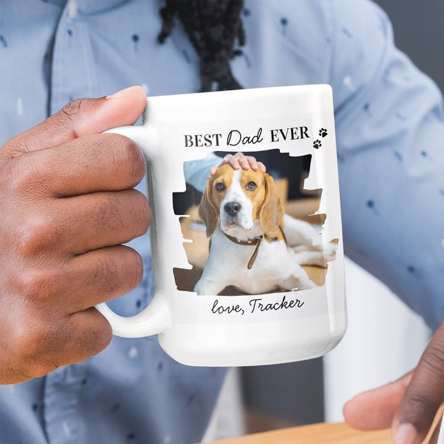 Mug Meilleur Chien Papa Jamais Personnalisé Animaux de (Créateur téléchargé)