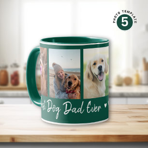 Mug Meilleur Chien Papa Jamais Pet 5 Photo Collage Ver