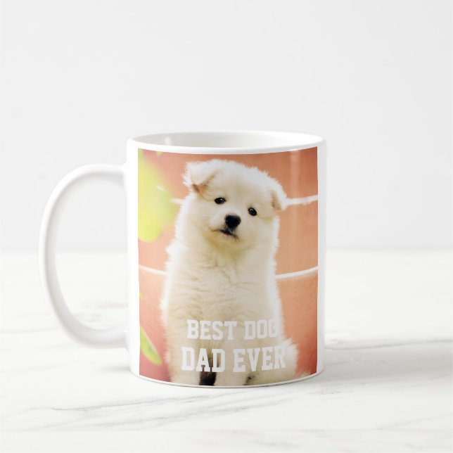 Mug Meilleur Chien Papa Jamais Photo Animaux Amusants  (Gauche)