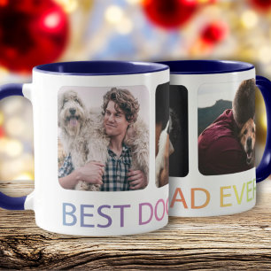 Mug Meilleur Chien Papa Jamais Photo Collage Animal Ca
