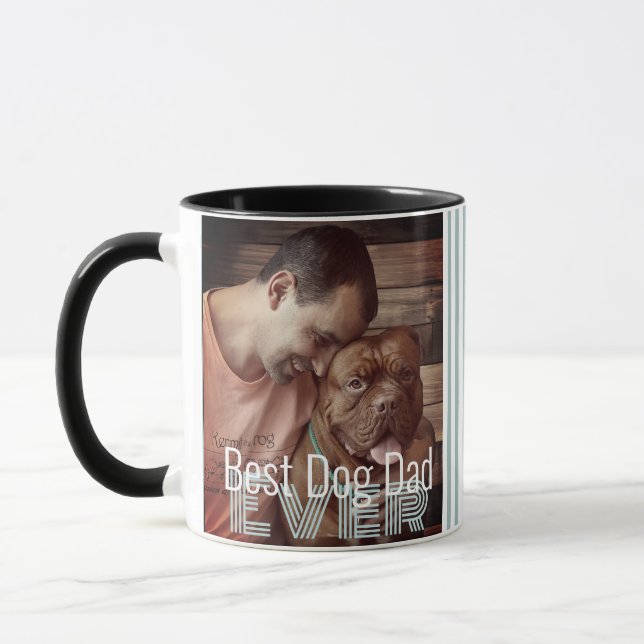 Mug Meilleur Chien Papa Jamais Photo Personnalisée Nom (Gauche)