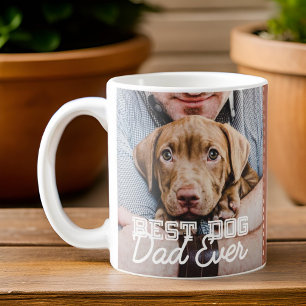 Mug Meilleur Chien Papa Jamais une photo personnalisée