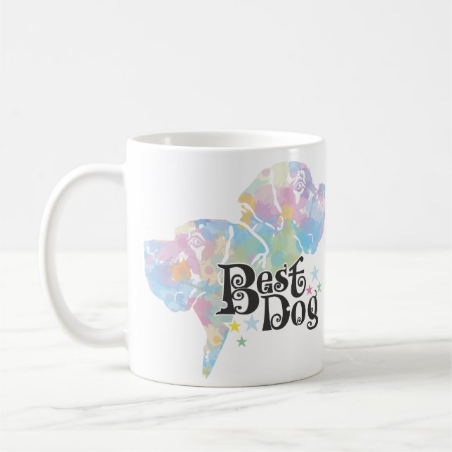 Mug Meilleur chien "repéré" (Gauche)