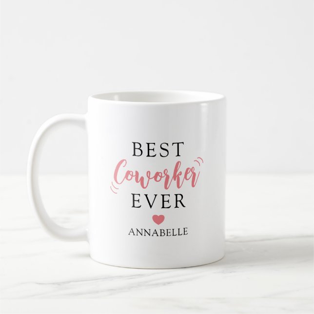 Mug Meilleur collaborateur personnalisé jamais (Gauche)
