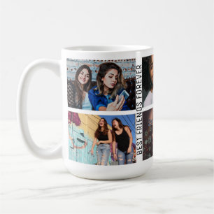 Mug Meilleur Collage Personnalisé Photo Friends Forev
