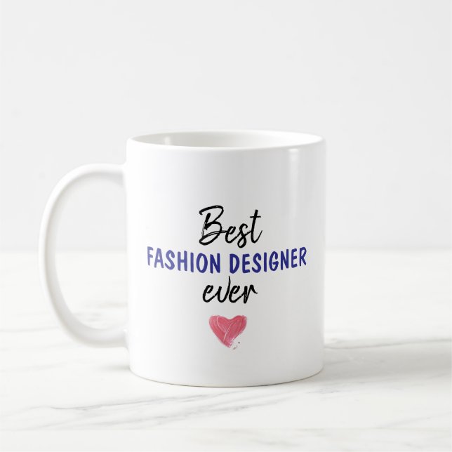 Mug Meilleur concepteur de mode jamais (Gauche)