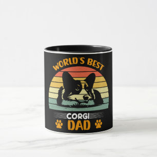 Mug Meilleur Corgi Papa du monde drôle