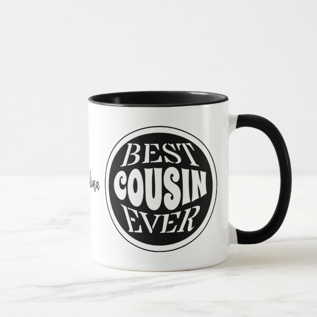Mug Meilleur Cousin jamais personnalisé (Droite)