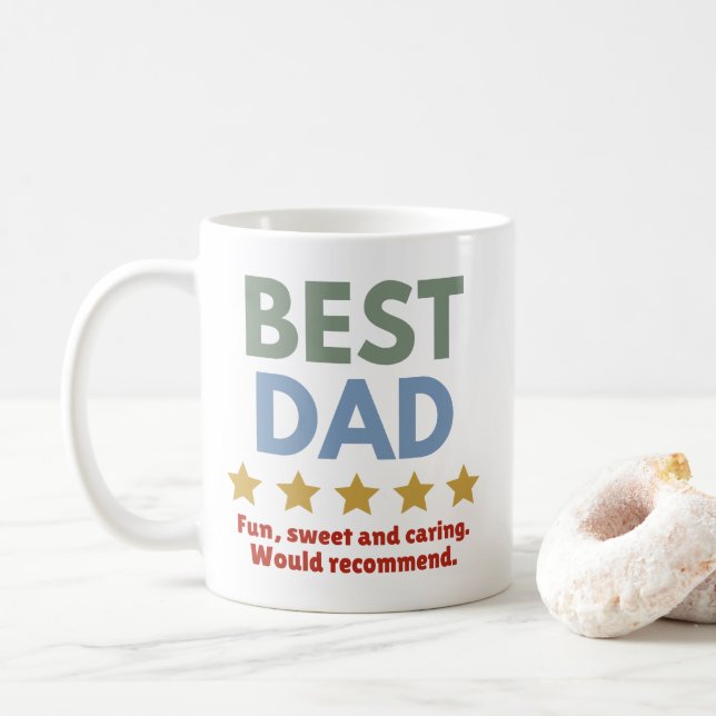 Mug MEILLEUR DAD - Amusants, sucrés et soignants recom (Avec donut)