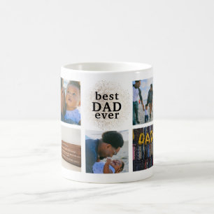 Mug Meilleur DAD Jamais Personnalisé Gold Multi Photo 