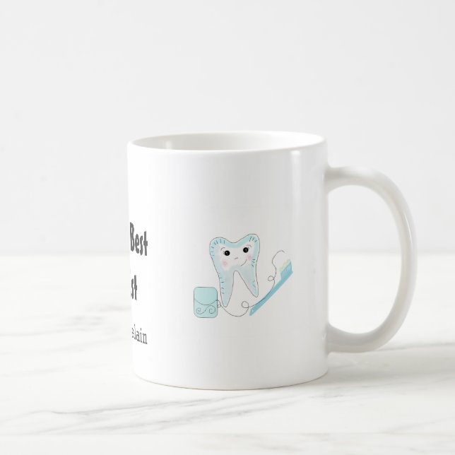 Mug Meilleur Dentiste du Monde Dentaire et Brosse à De (Droite)
