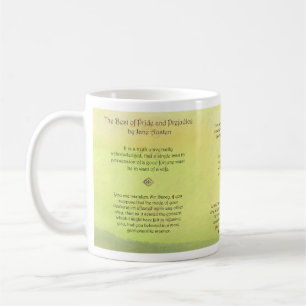 Mug Meilleur des citations de Jane Austen de fierté et