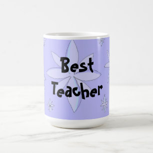 Mug Meilleur design de flocon de neige pour enseignant