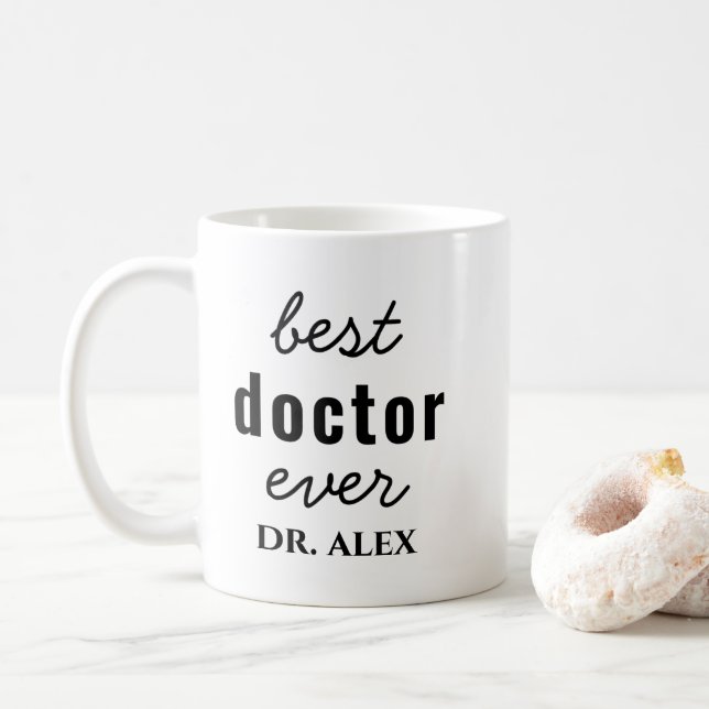Mug Meilleur Docteur jamais apprécié le plus grand Doc (Avec donut)