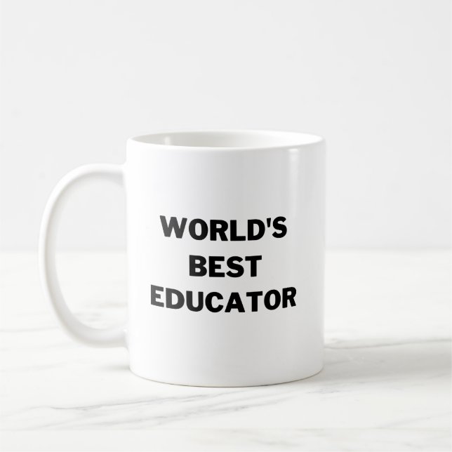 Mug Meilleur éducateur du monde (Gauche)
