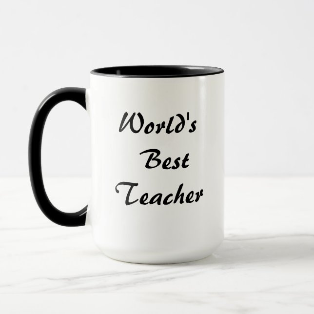 Mug Meilleur enseignant du monde (Gauche)
