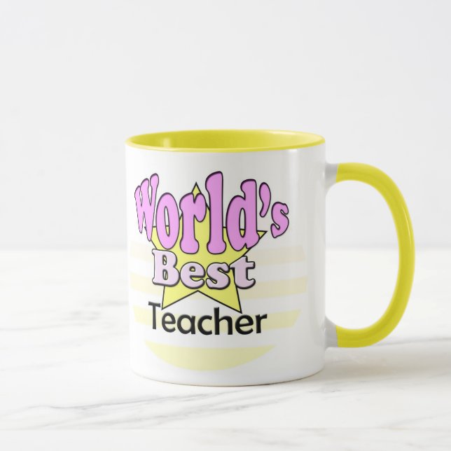 Mug Meilleur Enseignant du monde (Femme) (Droite)