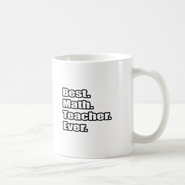 Mug Meilleur enseignant en mathématiques (Droite)