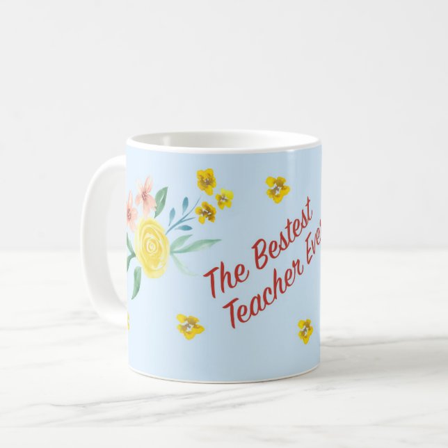 Mug Meilleur enseignant jamais (Devant gauche)