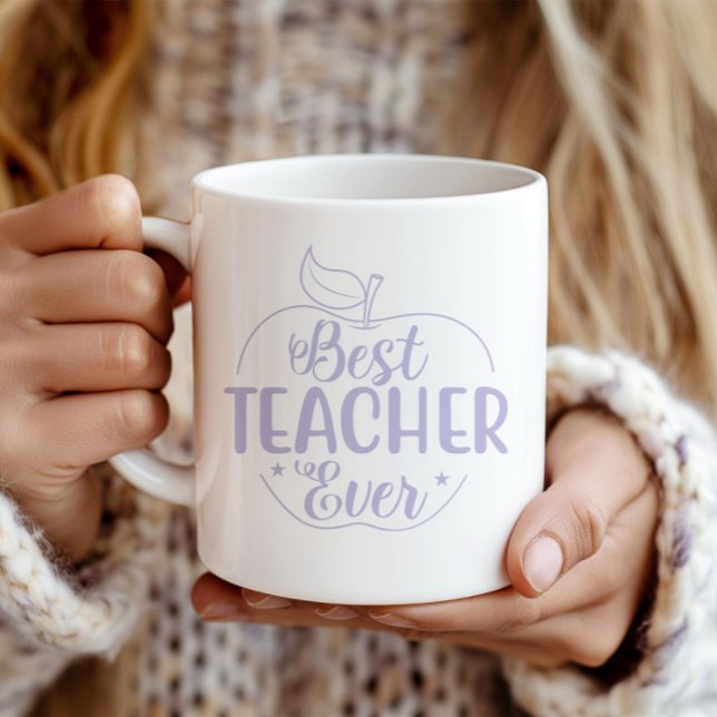 Mug Meilleur enseignant jamais Apple personnalisée (Créateur téléchargé)