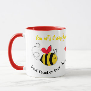 Mug meilleur enseignant jamais Bee enseignant cadeau d