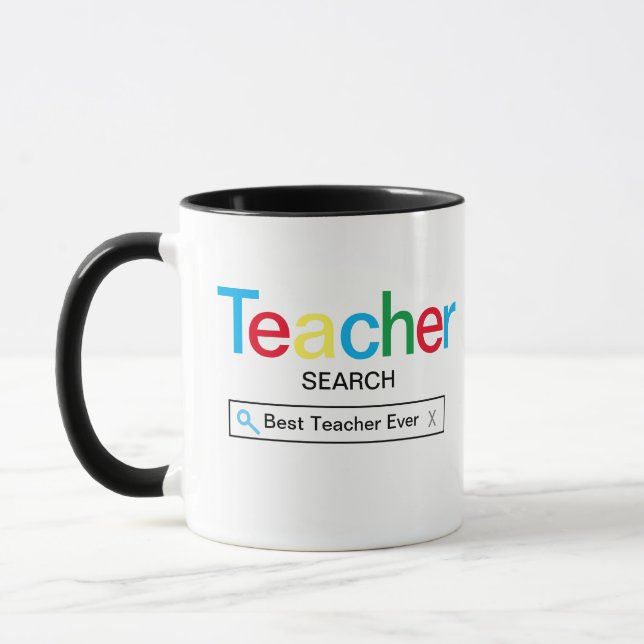 Mug Meilleur enseignant jamais moteur de recherche Rés (Gauche)