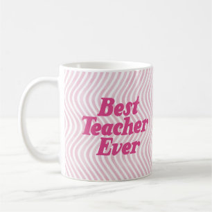 Mug Meilleur enseignant jamais Musique rose