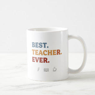 Mug Meilleur Enseignant Jamais Rétro Musique Moderne