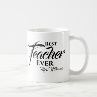 Mug Meilleur Enseignant Jamais Tendance Typographie No