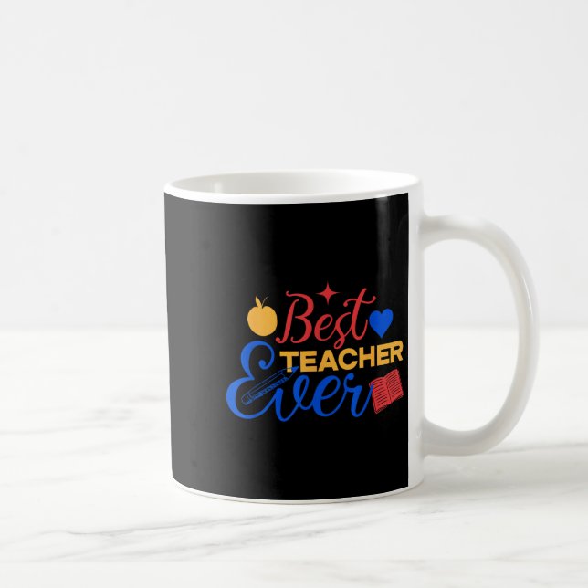 Mug Meilleur Enseignant Jour Mange Retour À L'École Po (Droite)
