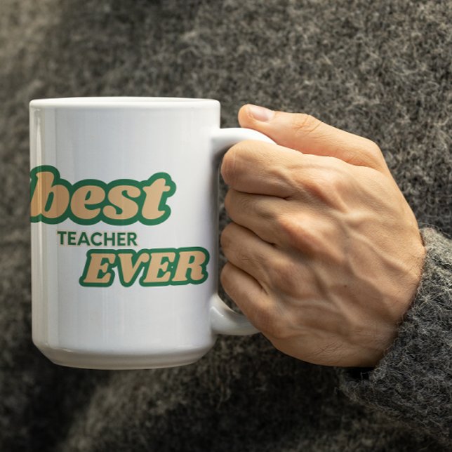 Mug Meilleur Enseignant Personnalisable Ever en lettre (Créateur téléchargé)