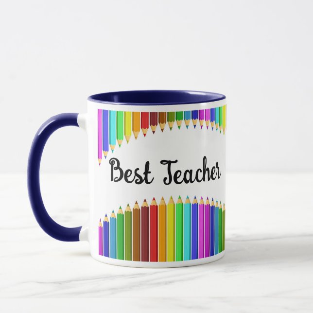 Mug Meilleur Enseignant Personnalisé (Gauche)