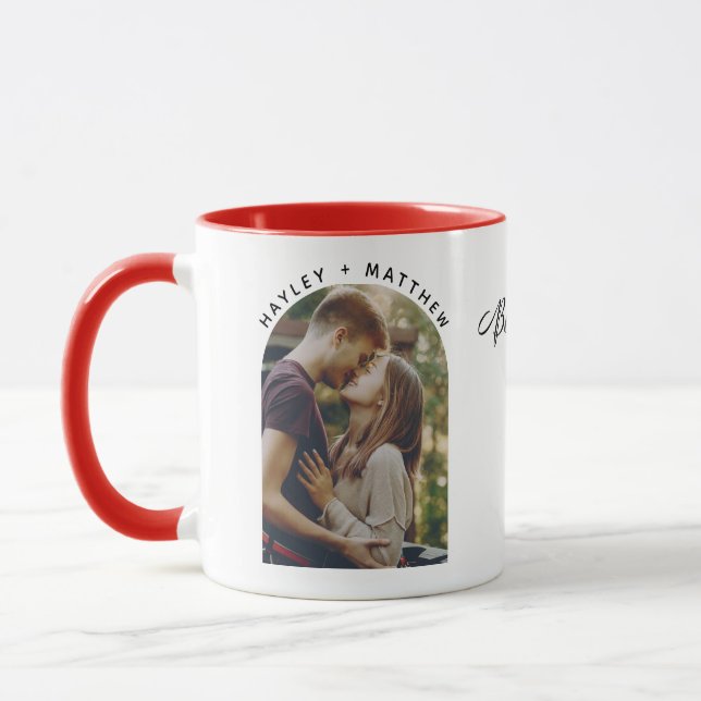 Mug Meilleur ensemble Saint-Valentin Photo de couple (Gauche)