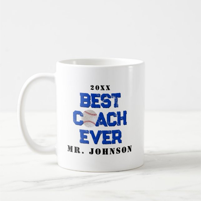 Mug Meilleur Entraîneur De Baseball (Gauche)