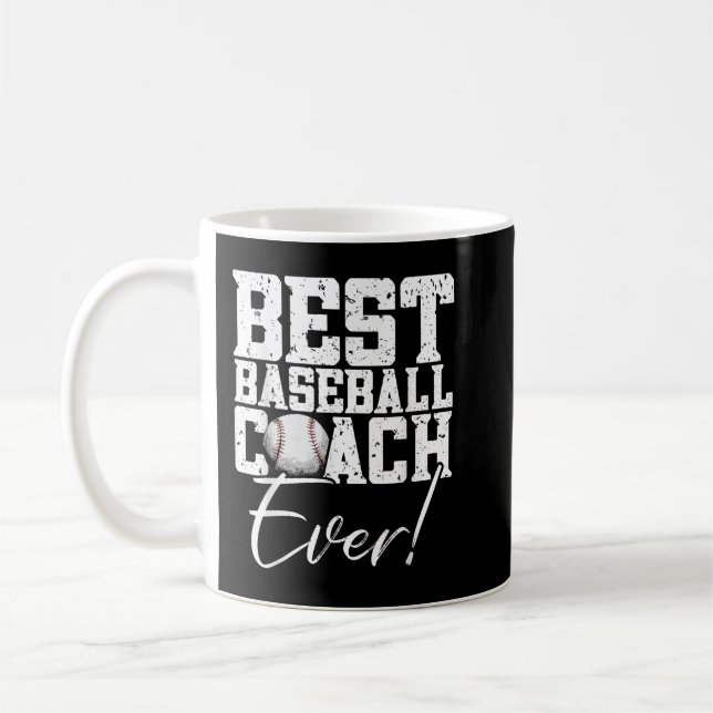 Mug Meilleur Entraîneur De Baseball Des Hommes (Gauche)