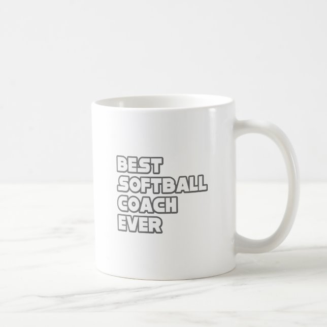 Mug Meilleur entraîneur de softball jamais (Droite)