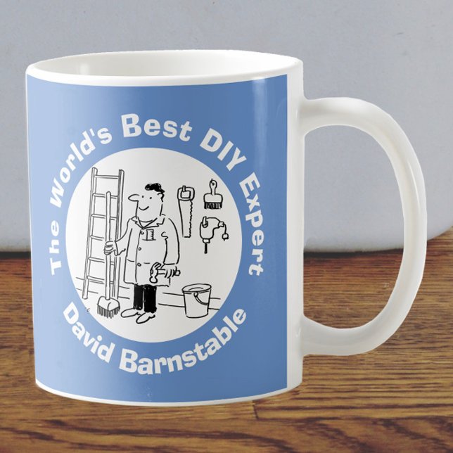 Mug Meilleur expert do-it-yourself du monde à personna (Créateur téléchargé)