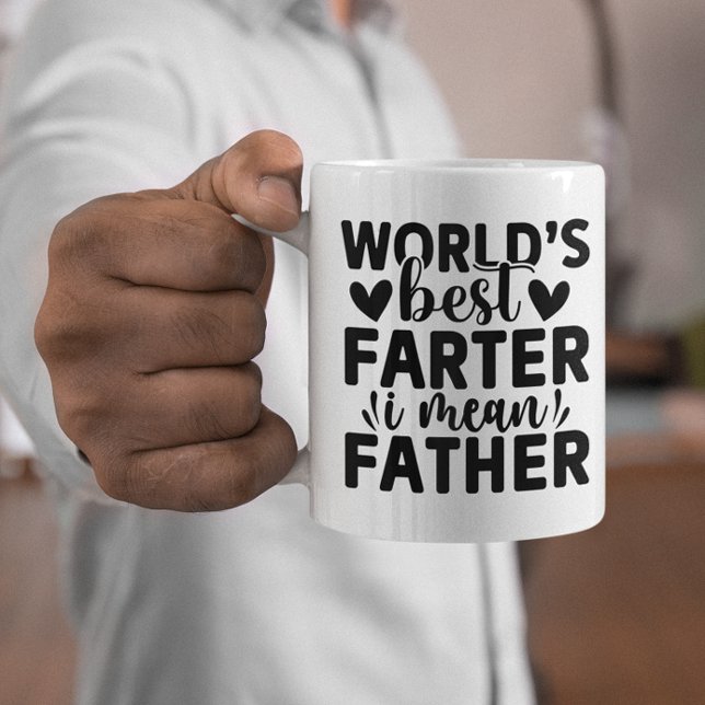 Mug Meilleur Farter du monde drôle Je veux dire père (Funny World's Best Farter I Mean Father Coffee Mug)