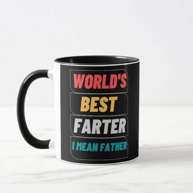 Mug Meilleur Farter du Monde Je veux dire Père Funny P (Gauche)